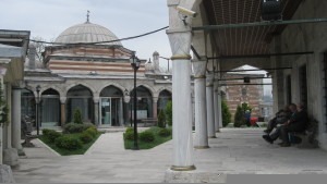 Enjoy the peace of the Şemsi Paşa Camii courtyard.