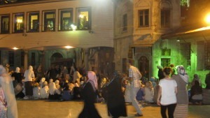 Women praying inn Eyup Sultan Mosque, Fatih