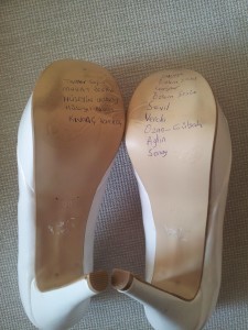 Turkish Wedding shoes - is your name on there?