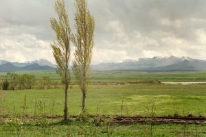 Beautiful scenery around Erzerum, Turkey.