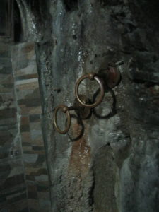 Interior of tunnel leading to the holy spring