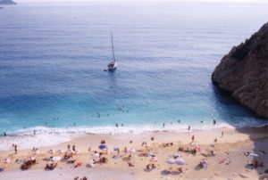 The fabulous clear water of Kaputas beach 