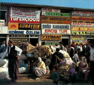 Topkapi bus station in the 1980s.