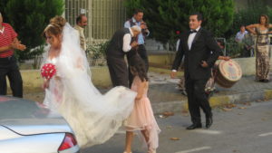 A bride in my street in Istanbul.