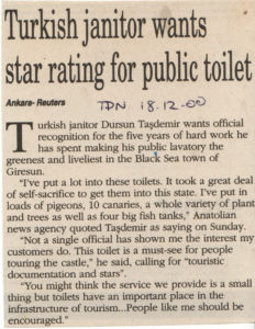 Turkish Daily News, 18 December 2000