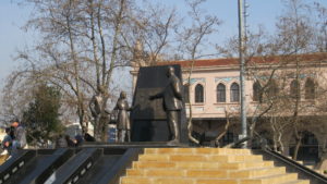 Ataturk statue commemorating teaching in Kadikoy