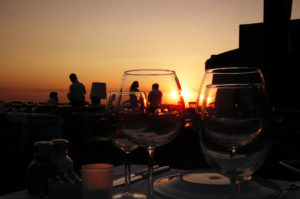 Enjoy a drink or a meal on the rood top terrace.