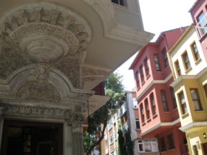 Funky pastel coloured houses in Kuzguncuk