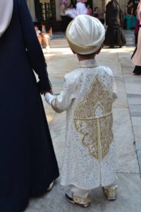 A little boy becomes a prince for his circumcision - photo courtesy of Dorota Yamadag