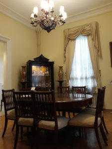 The dining room in the Baris Manco Museum