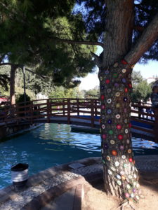 Enjoy the shady paths and pool in Ozgurluk Park