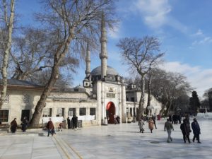 Entrance to Eyupsultan Camii, Eyup.