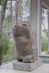 Statue in Karatepe Aslantaş Open Air Museum