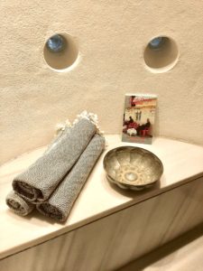 Imagine reading Inside Out In Istanbul in the hamam at Petraki Place II Apartment