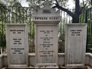 The Ertegün family plot.